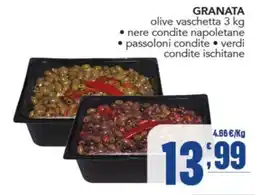 Gruppo di Palo Granata olive vaschetta offerta