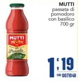 Gruppo di Palo Mutti passata di pomodoro con basilico offerta
