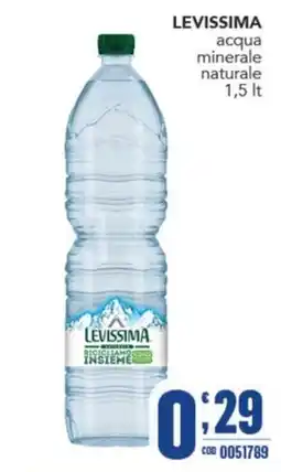 Gruppo di Palo Levissima acqua minerale naturale offerta