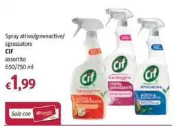 Futura Supermercati Spray attivo/greenactive/sgrassatore CIF offerta