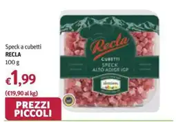 Futura Supermercati Speck a cubetti Recla offerta