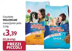 Futura Supermercati Crocchette Miglior Cane manzo/junior pollo offerta