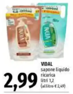 Emi Supermercati Vidal sapone liquido offerta