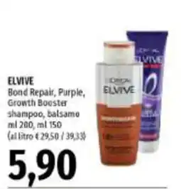 Emi Supermercati Elvive Bond Repair Purple Growth Booster shampoo offerta
