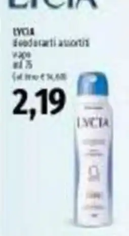 Emi Supermercati Lyca deodoranti assortiti offerta