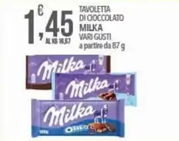 Iper Nonna Isa Tavoletta di cioccolato Milka vari gusti offerta
