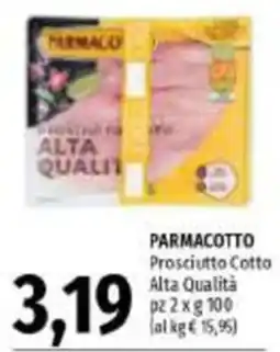 Emi Supermercati Parmacotto Prosciutto Cotto Alta Qualità offerta