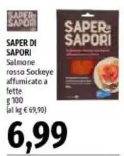 Emi Supermercati Saper di Sapori Salmone rosso Sockeye affumicato a fette offerta