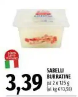 Emi Supermercati Sabelli burratine offerta