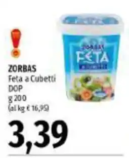 Emi Supermercati Zorbas Feta a Cubetti DOP offerta