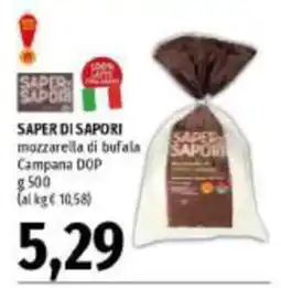 Emi Supermercati Saper di sapori mozzarella di bufala campana dop offerta