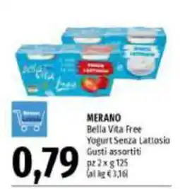 Emi Supermercati Merano Bella Vita Free Yogurt Senza Lattosio offerta