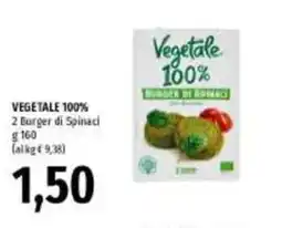 Emi Supermercati Vegetale 100% Burger di Spinaci offerta