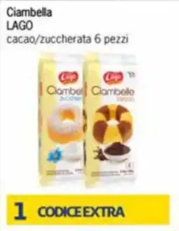 Futura Supermercati Ciambella LAGO cacao/zuccherata offerta