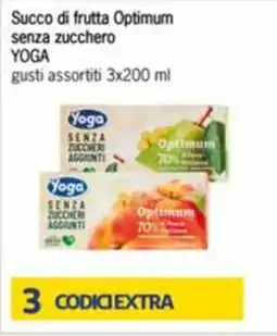 Futura Supermercati Succo di frutta Optimum senza zucchero YOGA offerta