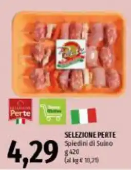 Emi Supermercati Selezione PerTe Spiedini di Suino offerta