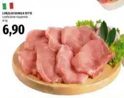 Emi Supermercati Lonza di suino a fette offerta