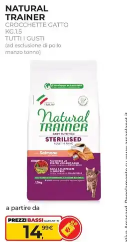 Arcaplanet Natural Trainer crocchette gatto sterilised offerta