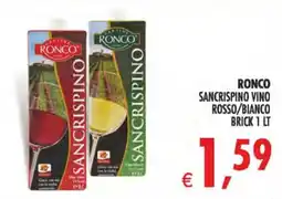 Deco Iperstore Ronco SanCrispino vino rosso/bianco offerta