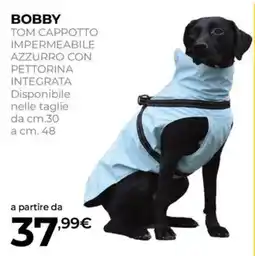 Arcaplanet Tom cappotto impermeabile azzurro con pettorina integrata offerta