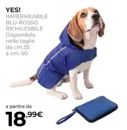 Arcaplanet Impermeabile blu-rosso richiudibile offerta