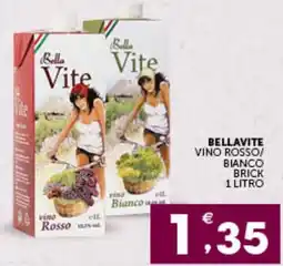 IperSisa Bella Vite vino Rosso offerta