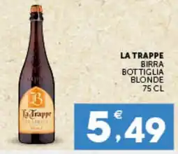 IperSisa La Trappe birra bottiglia blonde offerta