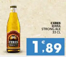 IperSisa Ceres birra strong ale offerta