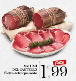 IperSisa Salumi del Castello filetto dolce/piccante offerta