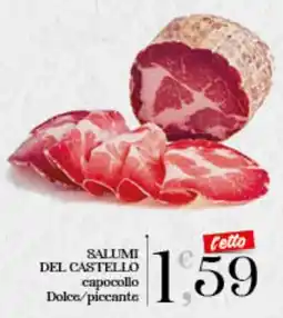 IperSisa Salumi del Castello capocollo offerta