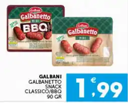 IperSisa Galbanetto snack classico/bbq offerta