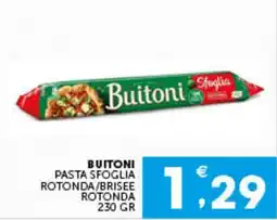 IperSisa Buitoni pasta sfoglia rotonda offerta