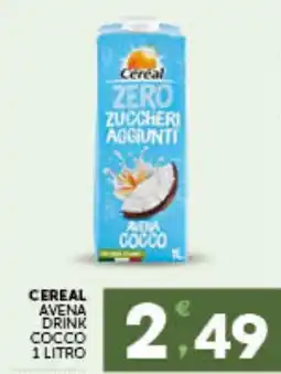 IperSisa Cereal avena drink cocco offerta