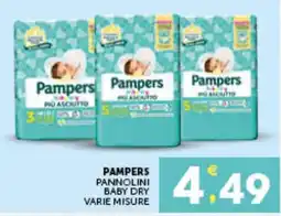 IperSisa Pampers pannolini baby dry offerta