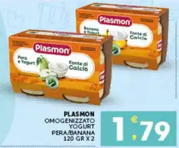 IperSisa Plasmon omogenizzato yogurt pera/banana offerta
