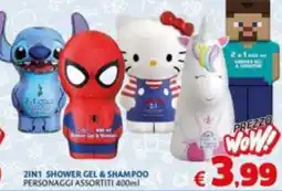Casa & Co ZIN1 SHOWER GEL & SHAMPOO PERSONAGGI ASSORTITI offerta