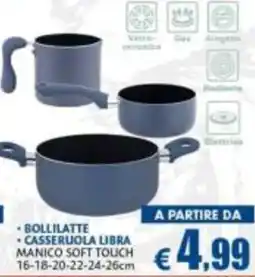 Casa & Co Bollilatte casseruola libra manico soft touch offerta