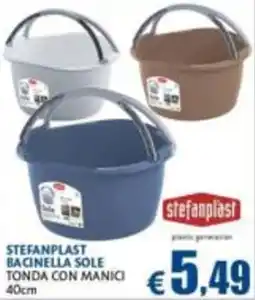 Casa & Co Stefanplast bacinella sole tonda con manici offerta