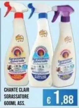 Azzurro Convenienza Chante Clair sgrassatore offerta
