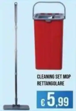 Azzurro Convenienza Cleaning set mop rettangolare offerta