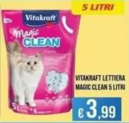 Azzurro Convenienza Vitakraft lettiera magic clean offerta