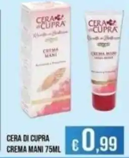 Azzurro Convenienza Cera di Cupra crema mani offerta