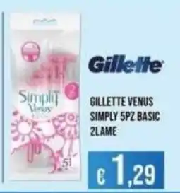 Azzurro Convenienza Gillette Simply Venus offerta
