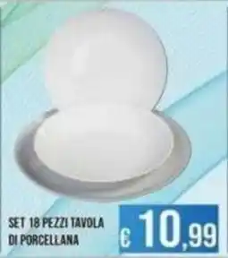 Azzurro Convenienza Set 18 pezzi tavola di porcellana offerta