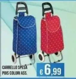 Azzurro Convenienza Carrello spesa pois colori ass. offerta