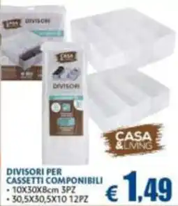 Casa & Co Divisori per cassetti componibili Casa & Living offerta