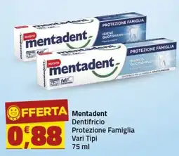 Supermercati Briò Mentadent Dentifricio Protezione Famiglia offerta
