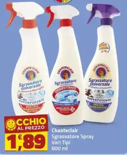 Supermercati Briò Chanteclair Sgrassatore Spray offerta