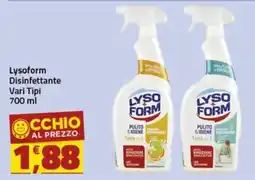 Supermercati Briò Lysoform Disinfettante offerta