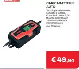 Eurobrico Caricabatterie auto Usag offerta